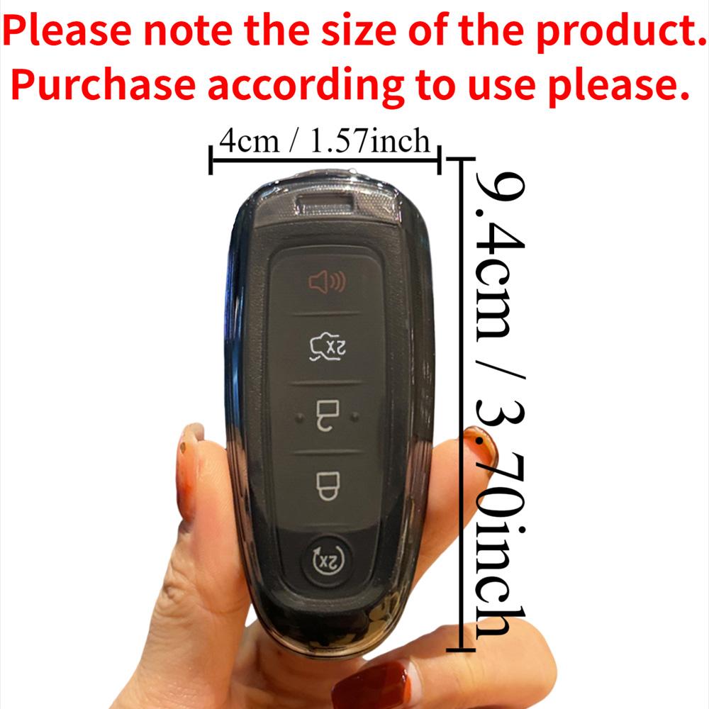 TPU-Auto-Fernschlüsselhülle für Ford Edge, Escape, Expedition, Explorer, Focus, Taurus, Flex, C-MAX