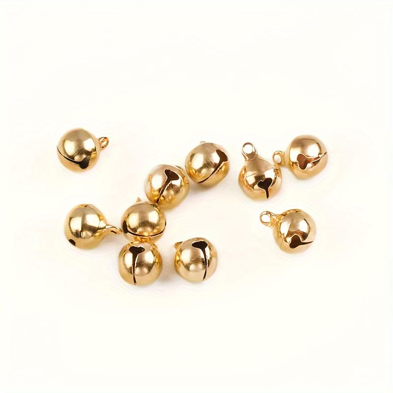 200pcs Vintage Bronze Cast Iron Mini Jingle Bells, 6mm Craft Charms for DIY, Hanging Decorations for Christmas, Halloween, Easter, Hanukkah,