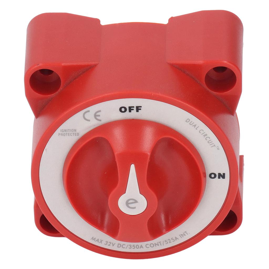 Battery Power Cutoff Knob Switch On Off 2 Positions 4 Studs IP66 Waterproof 350A Universal for Yacht