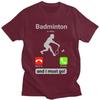 T-shirt da Badminton per Uomo Cotone Puro Magliette Regalo San Valentino T-shirt Manica Corta T-shirt alla Moda Abbigliamento