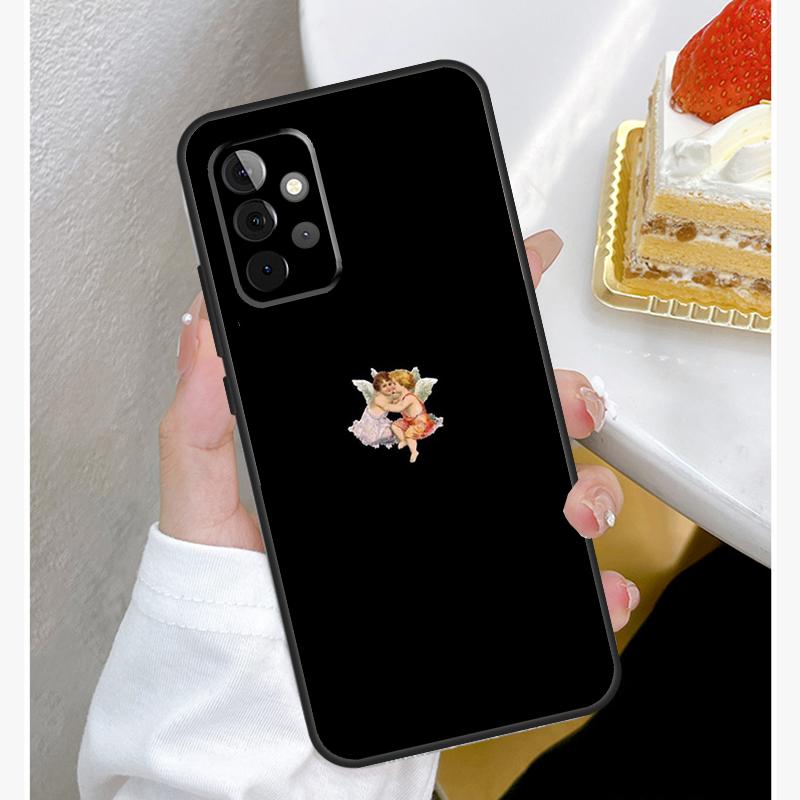 Renaissance Angel Aesthetic Case For Samsung Galaxy A55 A35 A15 A14 A34 A54 A73 A53 A33 A23 A13 A12 A32 A52 A51 Cover