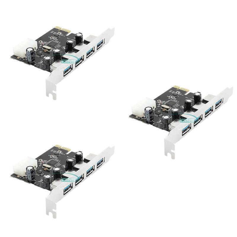 Pcie Usb30 Expansion Card With Four Ports For Desktop Computer Data Transfer