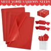 6/12/24PC Tissue Paper Party Decor Gift Packaging Supplies Flower Art Crafts Red Packaging Paper For Gift Wrap Filler 50x75cm