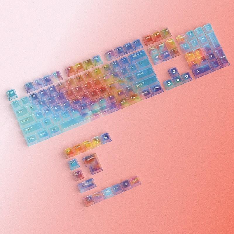119pcs Replacement Keycaps OEM Height Design Multiple Theme for Mechanical Keyboards Premium PC Keycap Set