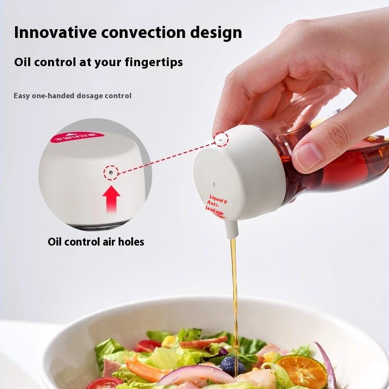 Gianxi Japanese Style Glass Oil Pot Desktop Seasoning Bottle Kitchen Household Glass Soy Sauce Seasoning Can Oil Pot