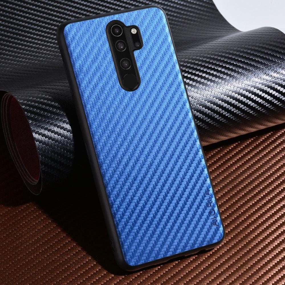 Carbon Fibre Texture Phone Case for Redmi Note 8 Pro Fashion Design Soft Back Cove Case Funda for Redmi Note 8T