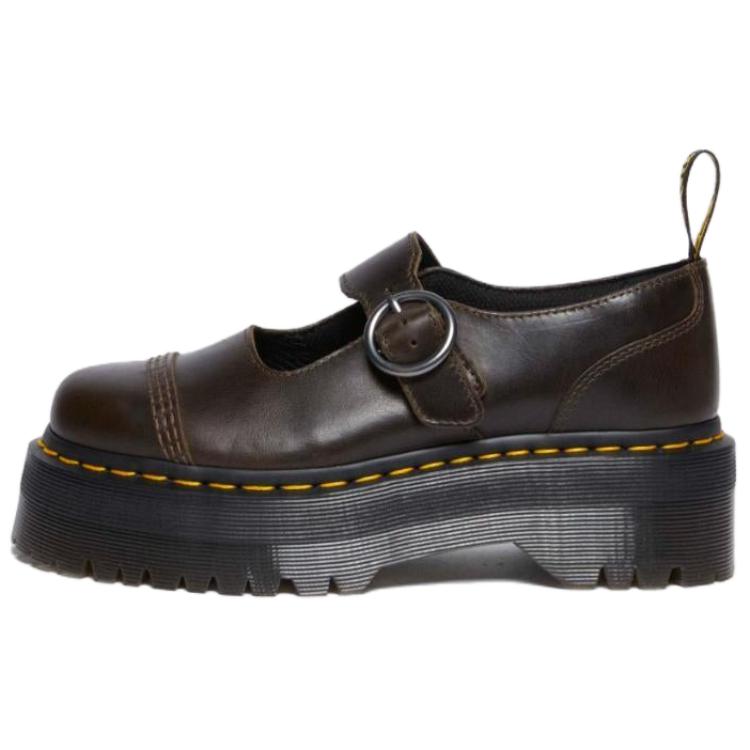 Δρ. Martens Δερμάτινα Μόδα Στρογγυλή Μύτη Casual Παπούτσια Γυναικεία Παπούτσια Καφέ 32018302
