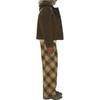 Burberry Straight Leg Checkered Tailored Trousers 80967641