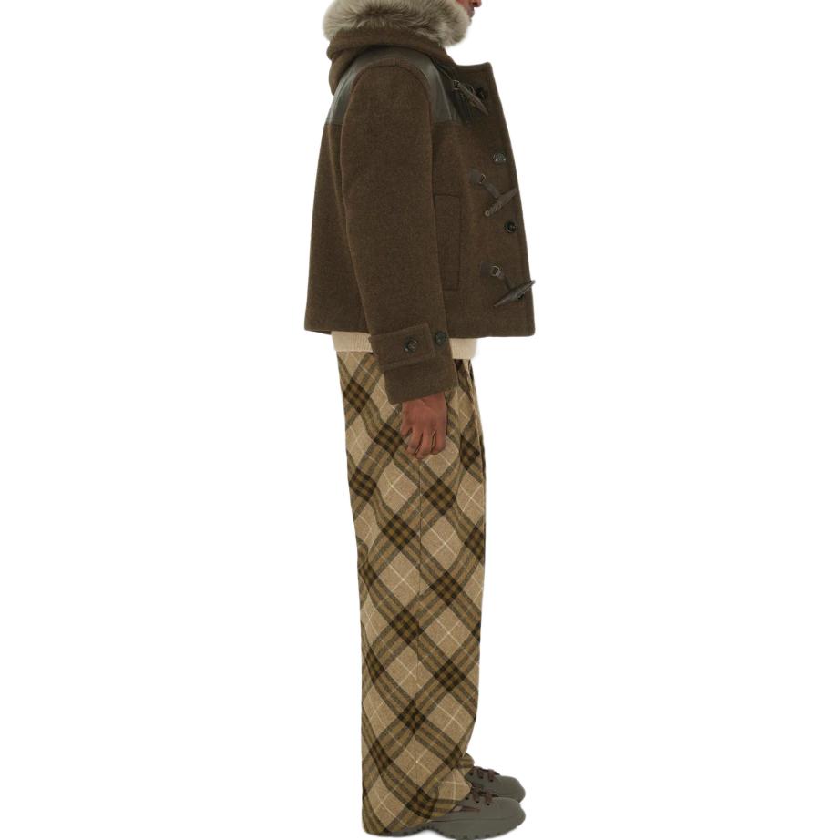Burberry Straight Leg Checkered Tailored Trousers 80967641