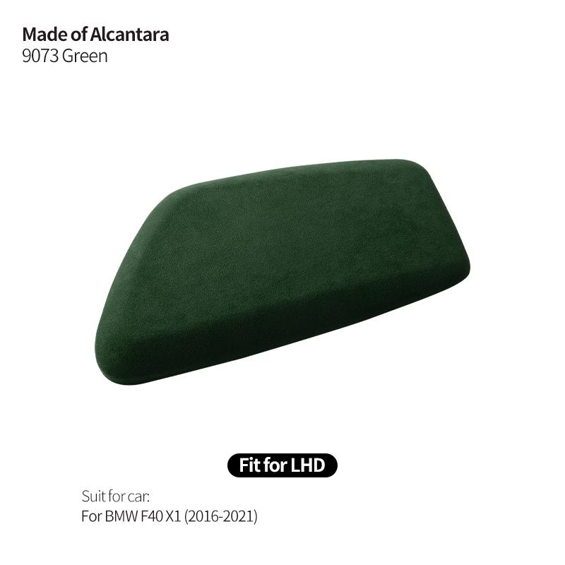 Made of Alcantara For BMW X1 F40 (2016-) Car Center Console Armrest Box Pad ABS Armrest Protective Cover Auto Accessories