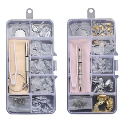 Antiskid Eyeglass Repair Kit Replaceable Glasses Repair Tools Nose Pads Repair Kit  Sunglasses