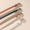 Women's New Fashionable Versatile Belt Retro Butterfly Black Belt Ins Style Decorative Belt for Suit Jeans