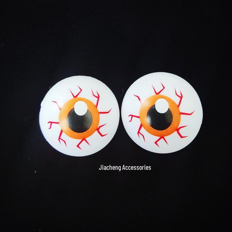 Halloween DIY Ghost Eye Prop: Colorful Bouncing Eyeball Accessory (2.3-4cm)