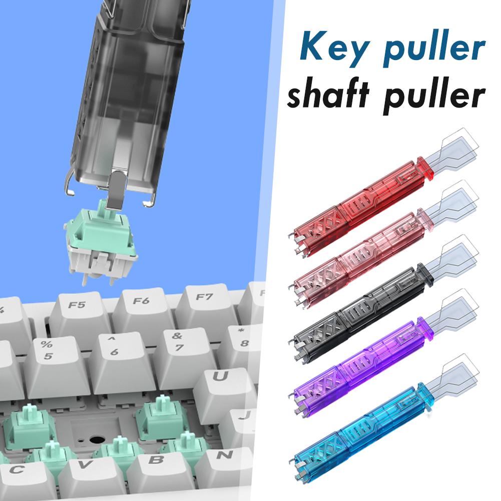 2-in-1 Keyboard Keycap Puller Switch Extractor Tool Universal Key Cap Shaft Remover Kit For Gaming Keyboard Repair