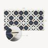 Self-adhesive Vinyl Panel With Decorative Print 100x50 Cm Flower Pattern On Background