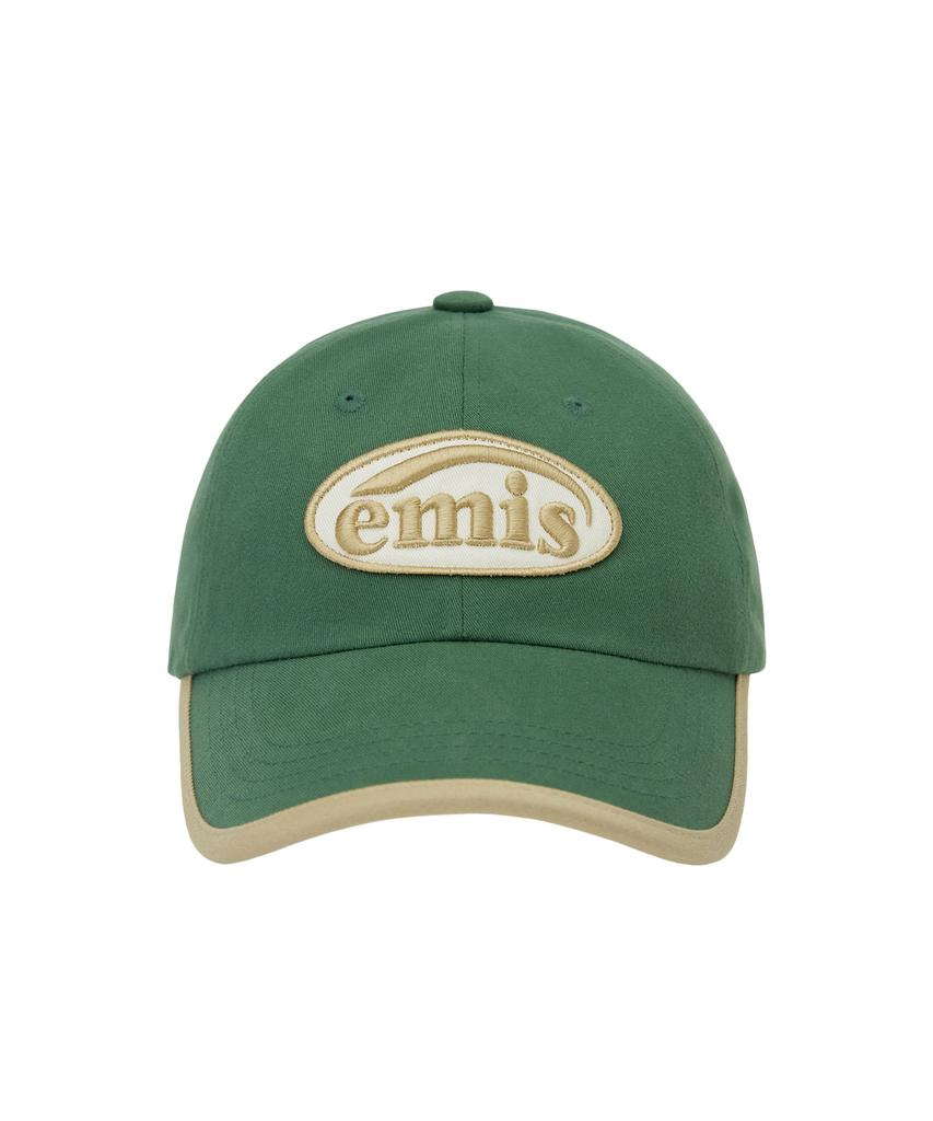 Imiseu Beige Trimming Ball Cap-Green