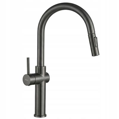 Kitchen Faucet Titanium Dark Gray Fresh High Pull-out High Spout