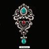 Fulok Court Brooch Femininity Metal Crystal Badge Pin Suit Coat Accessories