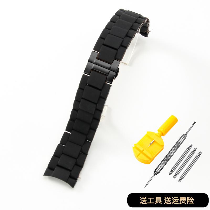 

Резиновый Силиконовый Стальной Ремешок для Часов Armani Ar5890 AR5905 AR5906 AR5919 AR5920 AR5858 Мужской 23мм Женский 20мм Ремешок для Часов 23mm