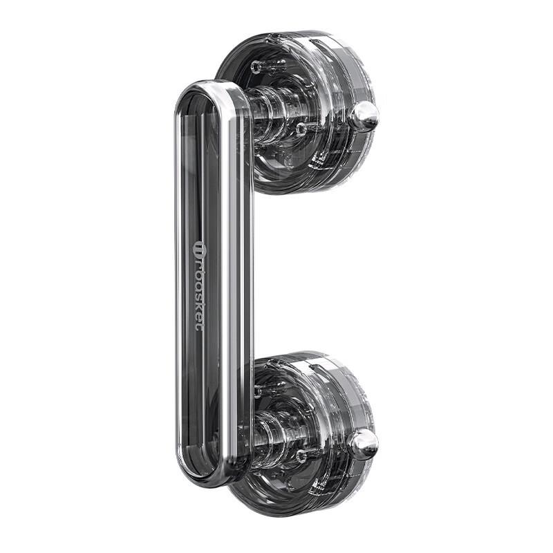 Large Transparent Suction Cup Door Handle (2-Pack)