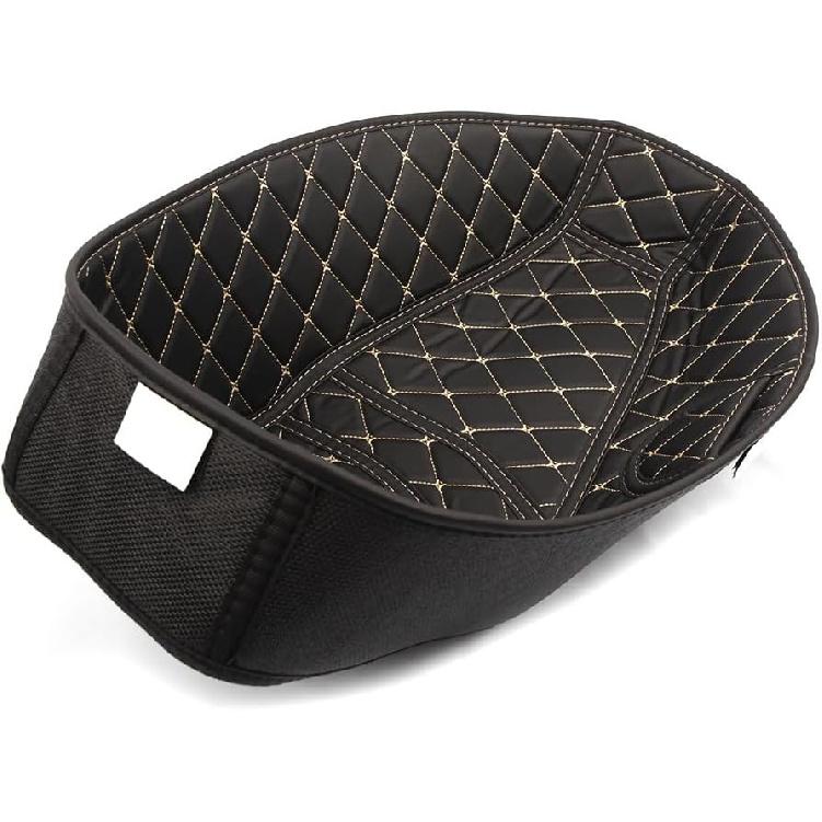 Motorcycle Seating Bucket Lining Mat Seat Bucket Pad PU Rear Cargo Trunk Liner Pad Rear Seat Protection Tool Fit for ADV160 ADV 160 (Black)