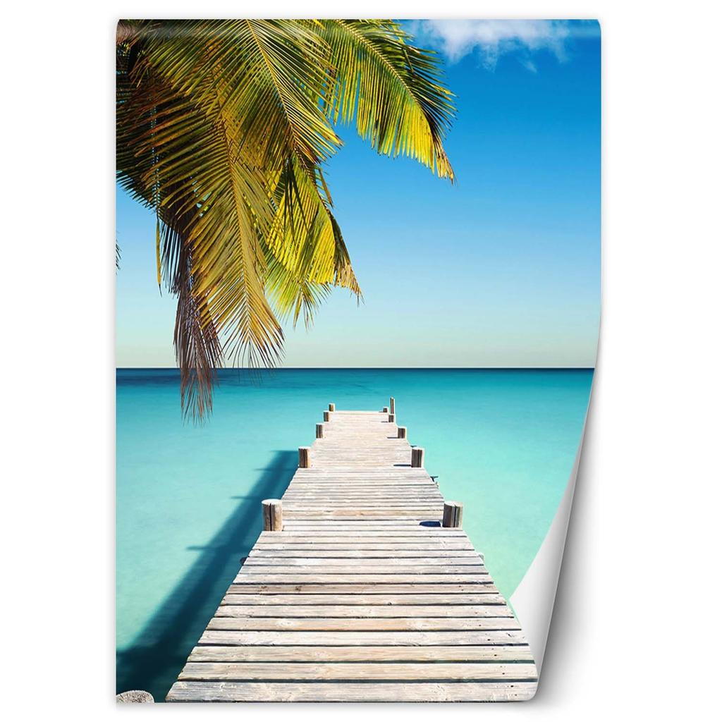 Wallpaper Bridge in the tropical ocean