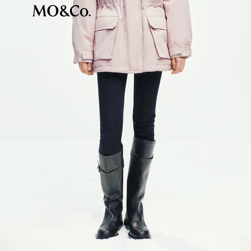 

MO&Co. Женские джинсы из матового денима с высокой посадкой и облегающего кроя L