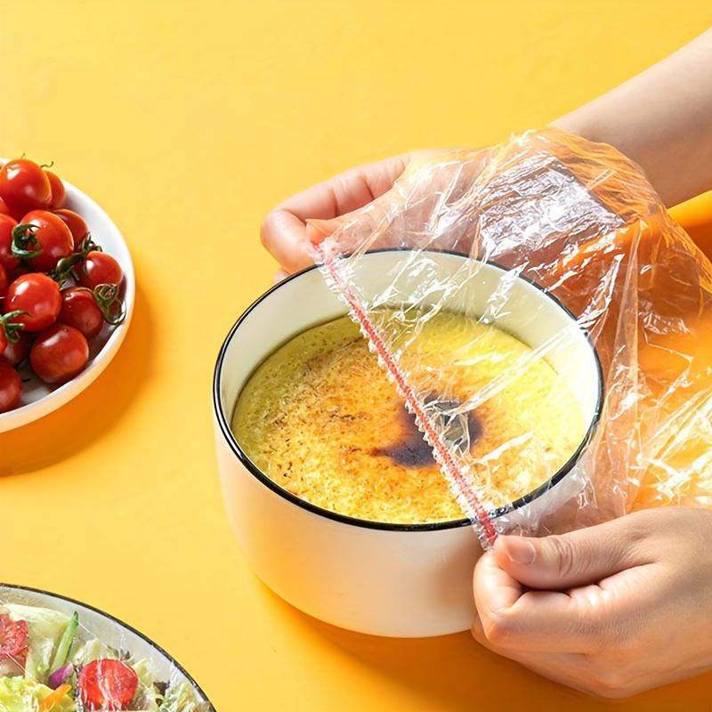 50/100/300pcs Food Wrap Covers PE Film Elastic Bowl Lid Disposable & Secure Keep Food Fresh & Delicious Perfect Kitchen Essential