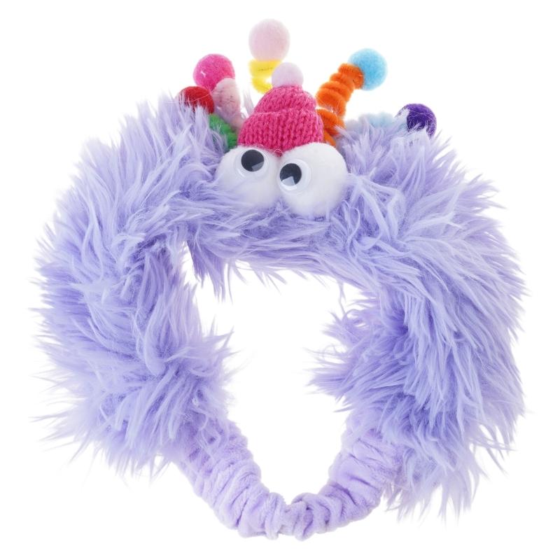 Mädchen Cartoon Stirnbänder Lustiger Clown Fell Kopfschmuck Breite Haarbänder Accessoires Frühling Haarbänder Geburtstagsparty