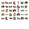 35pcs Cute Dogs Stickers Cartoon Cute Animals Stationery Stickers  Stickers For Guitar DIY Skateboard Laptop Luggage Decor