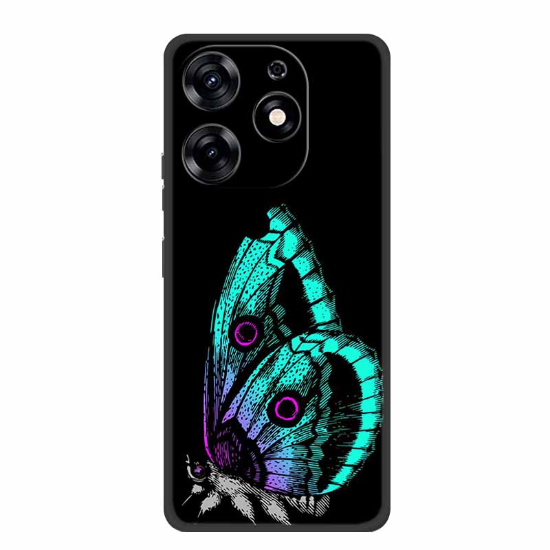 For Infinix Smart 8 Plus Case Luxury Soft Silicone TPU Phone Cases Cover For Infinix Smart8 Plus Protective Flower Painted Coque