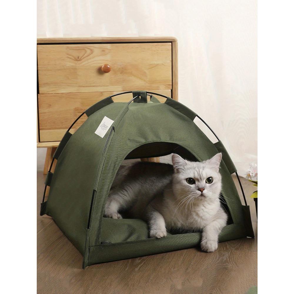 Pet Tent House Removable Enclosed Dog Cat Tent Bed Indoor Folding Portable Comfortable Kitten Bed Kennel For Small Pets