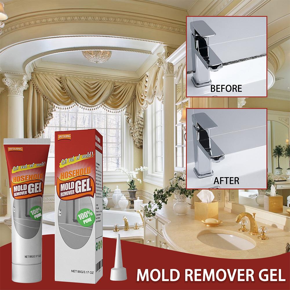 3.17 OZ Remover Gel Household Mold Stain Cleaner Mold Remover for Bathroom Household Shower Kitchen Sinks