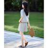 Shangjing Workwear Style Tencel Linen Shirt & Shorts Set