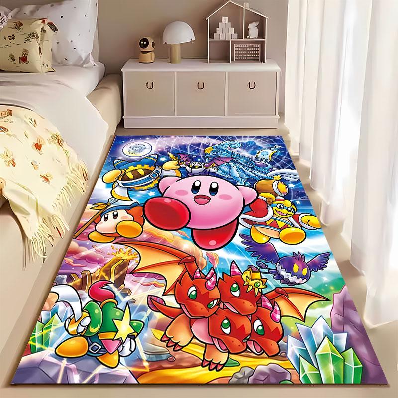 Colorful Kirby Adventure Design suitable as a non-slip mat for the living room or bedroom sofa