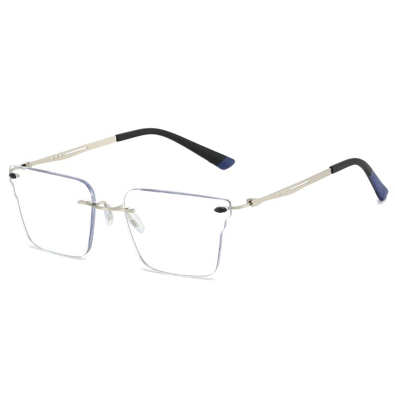 HS2801 HS2802 Unisex Squared Reading Glasses 1pc Metal Frame Presbyopia Corrective Eyeglasses for Men Women Glass Frame