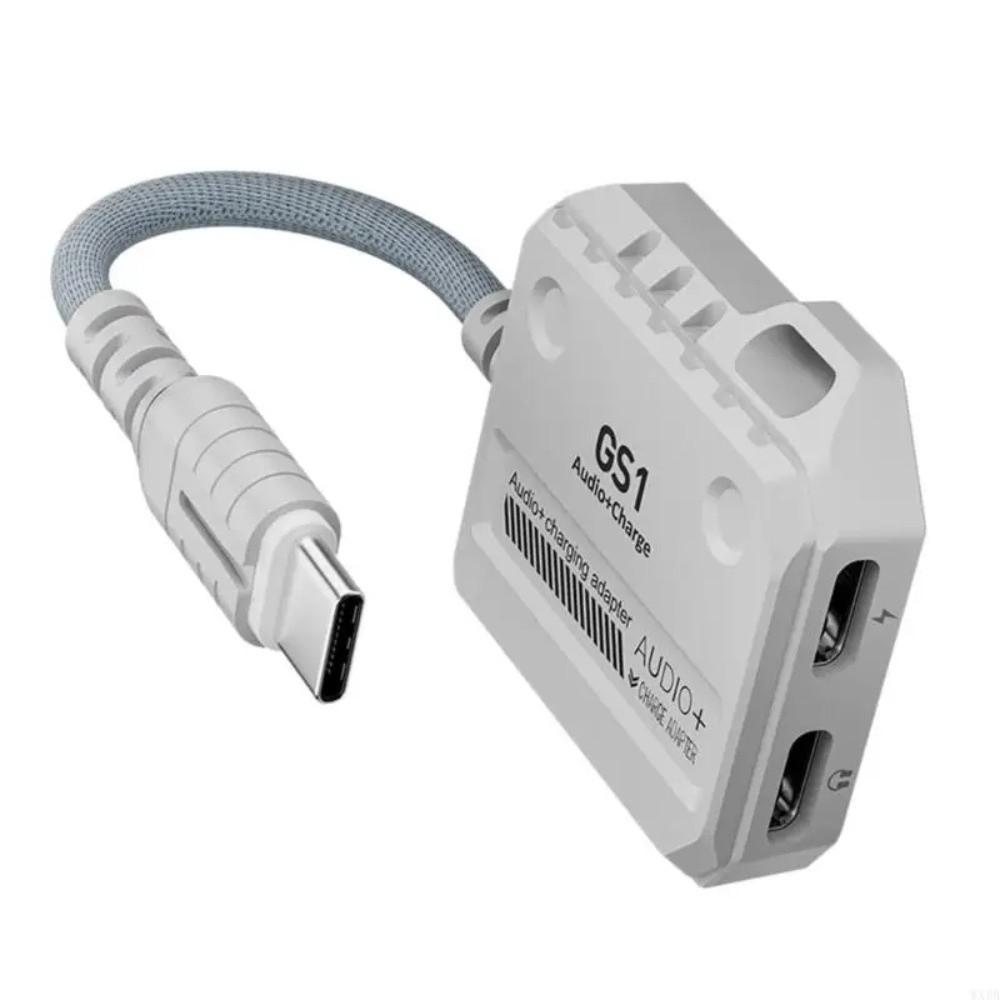 60W 2 in 1 USB C Adapter Type-C Interface Audio Adapter 2 in 1 Headphone Converter  Audio Equipment