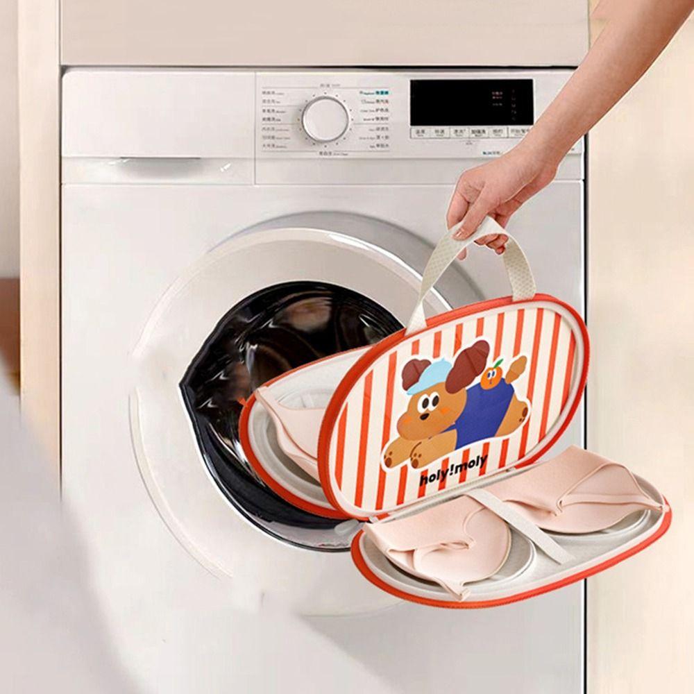 

Anti-Deformation Double Layers Bra Laundry Bag Cartoon Mesh Laundry Bags for Household Style B