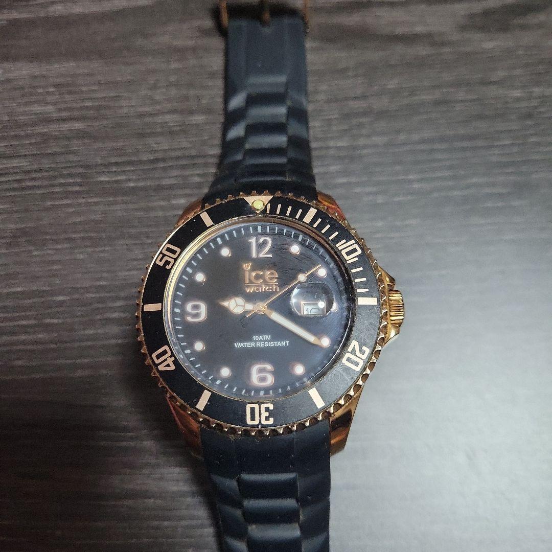 Used Ice Watch wristwatch BRB8313 black/gold