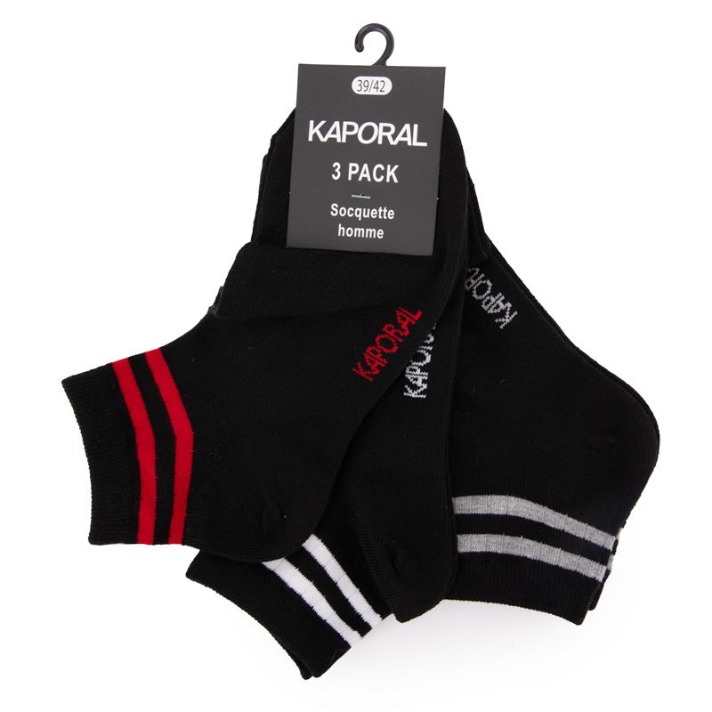 

Набор из 3 носков-следов magelan Мужские KAPORAL 43/46 чёрный