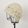 Handmade Knitted Bucket Hat Women Winter Warm Beanie Solid Color Street Style Foldable Cap