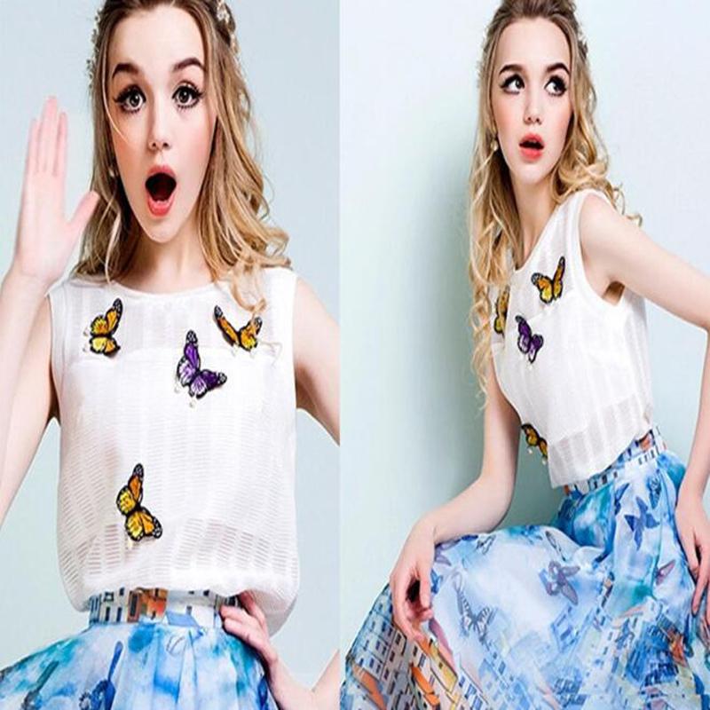 10Pcs Mix Color Embroidery Simulated Butterfly Patches Appliques DlY Accessories