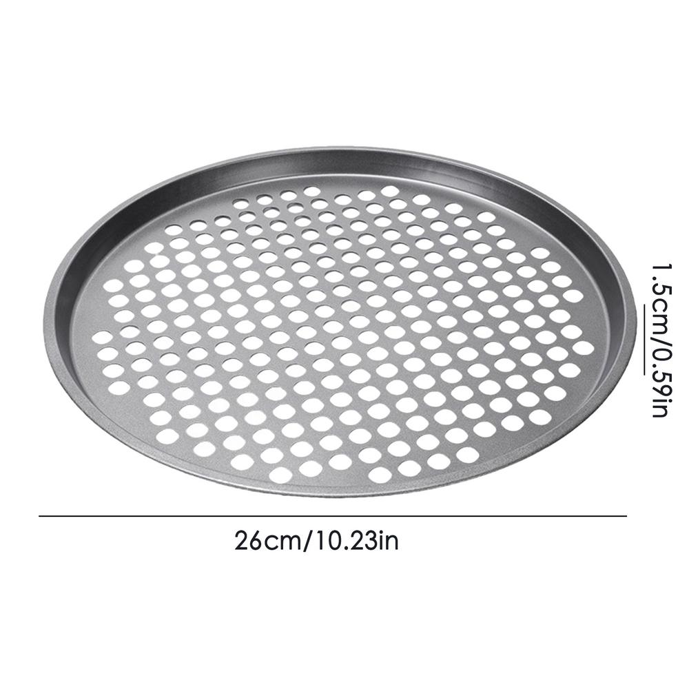 Pizza Baking Pan With Holes Round Carbon Steel Pizza Baking Pan With Holes Healthy Cooking Pan For Oven Home Kitchen Steel