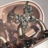 Sweet Exquisite Flash Rhinestone Ear-Clip Transparent Tassel Butterfly Earrings Translucent Earphone Charms Wings Ear Clip Women