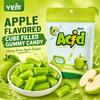 YEM Apfel Geschmack Würfel Gefüllte Gummibonbons 70g | Frischer süßer Apfelgeschmack, weiche federnde Textur, fruchtige innere Füllung
