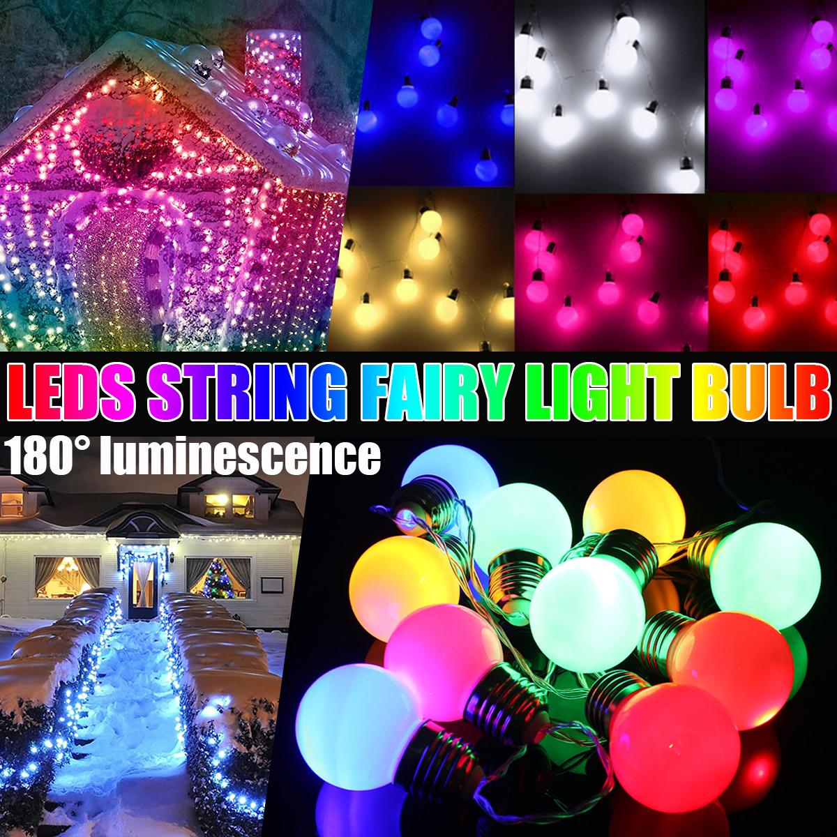 

10-светодиодная аккумуляторная мини-гирлянда с фестонной гирляндой, рождественская свадебная садовая лампа