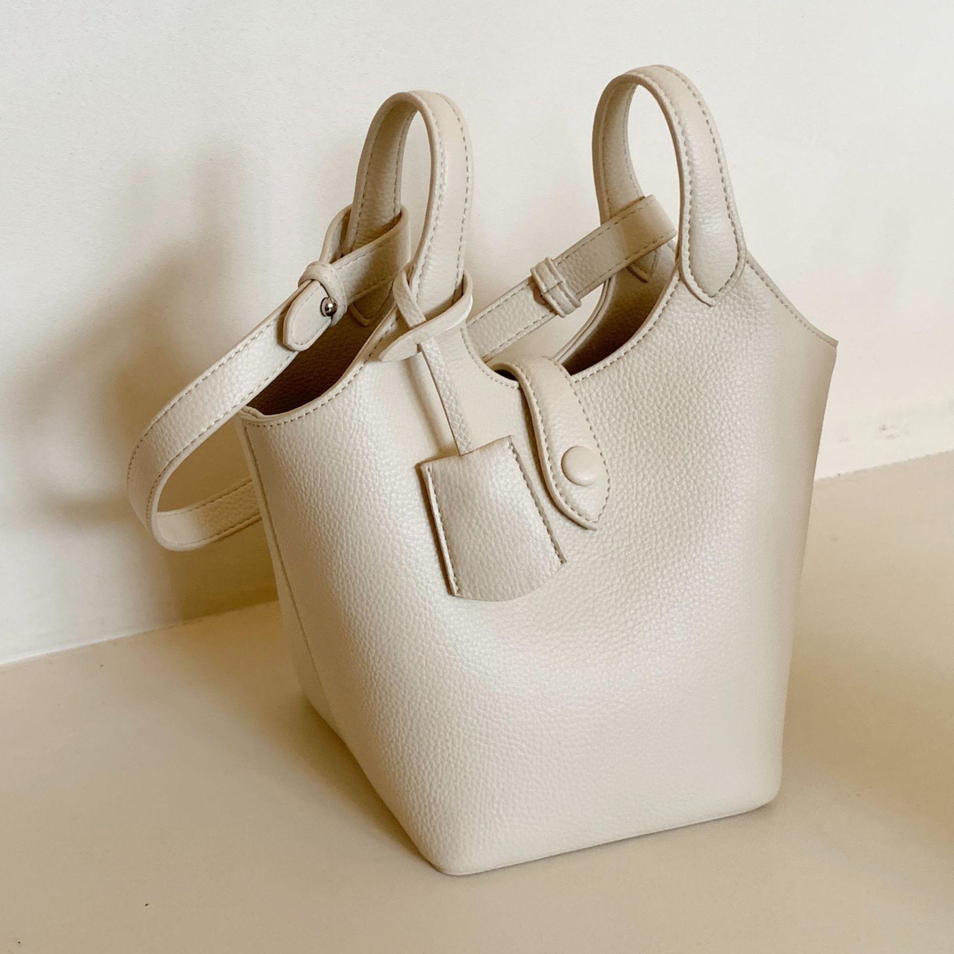 

Модная сумка-ведро Персонализированная сумка через плечо на одно плечо белый