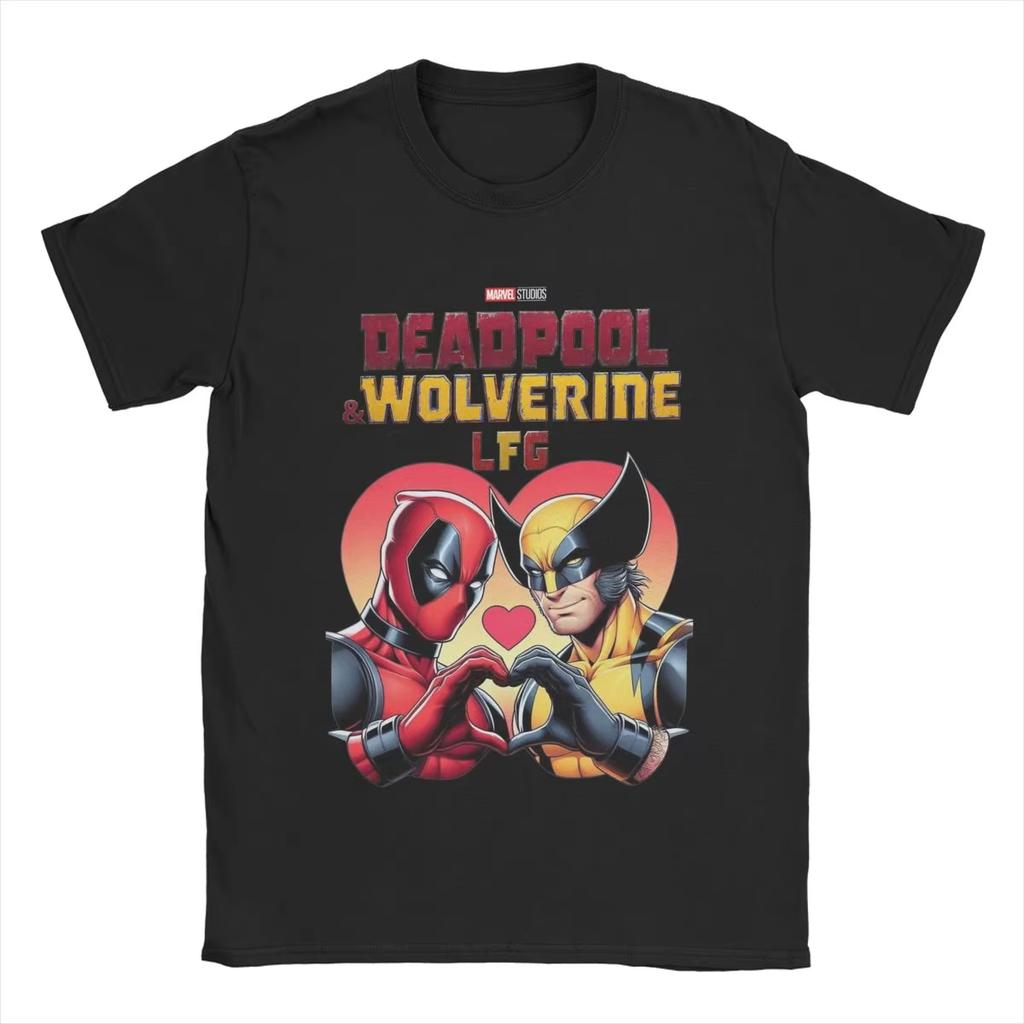 Genuine Deadpool & Wolverine T-Shirt Men's And Women's Cotton Fashion T-Shirt Short Sleeve Clothing SummerJacket
