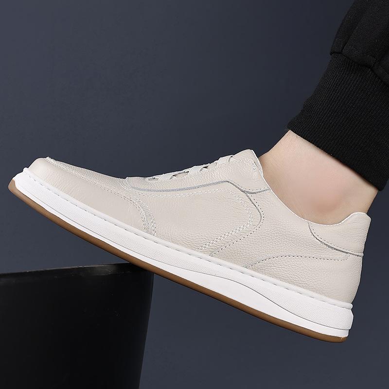 Summer New Men's Casual Shoes Leather Breathable Men's Foot Cover Versatile Leather Shoes Men's Shoes