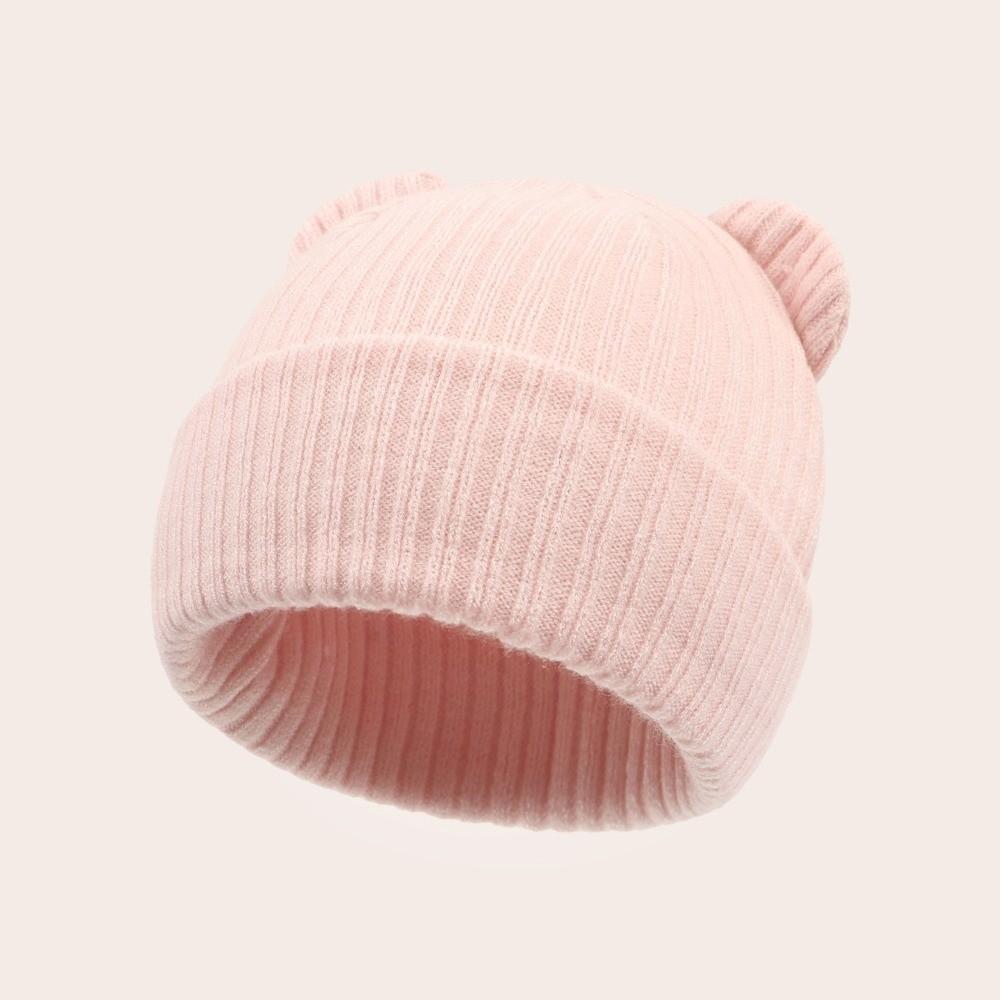 

Cold Proof Knitted Hat Warm Pullover Cap New Beanies Cap Baby розовый